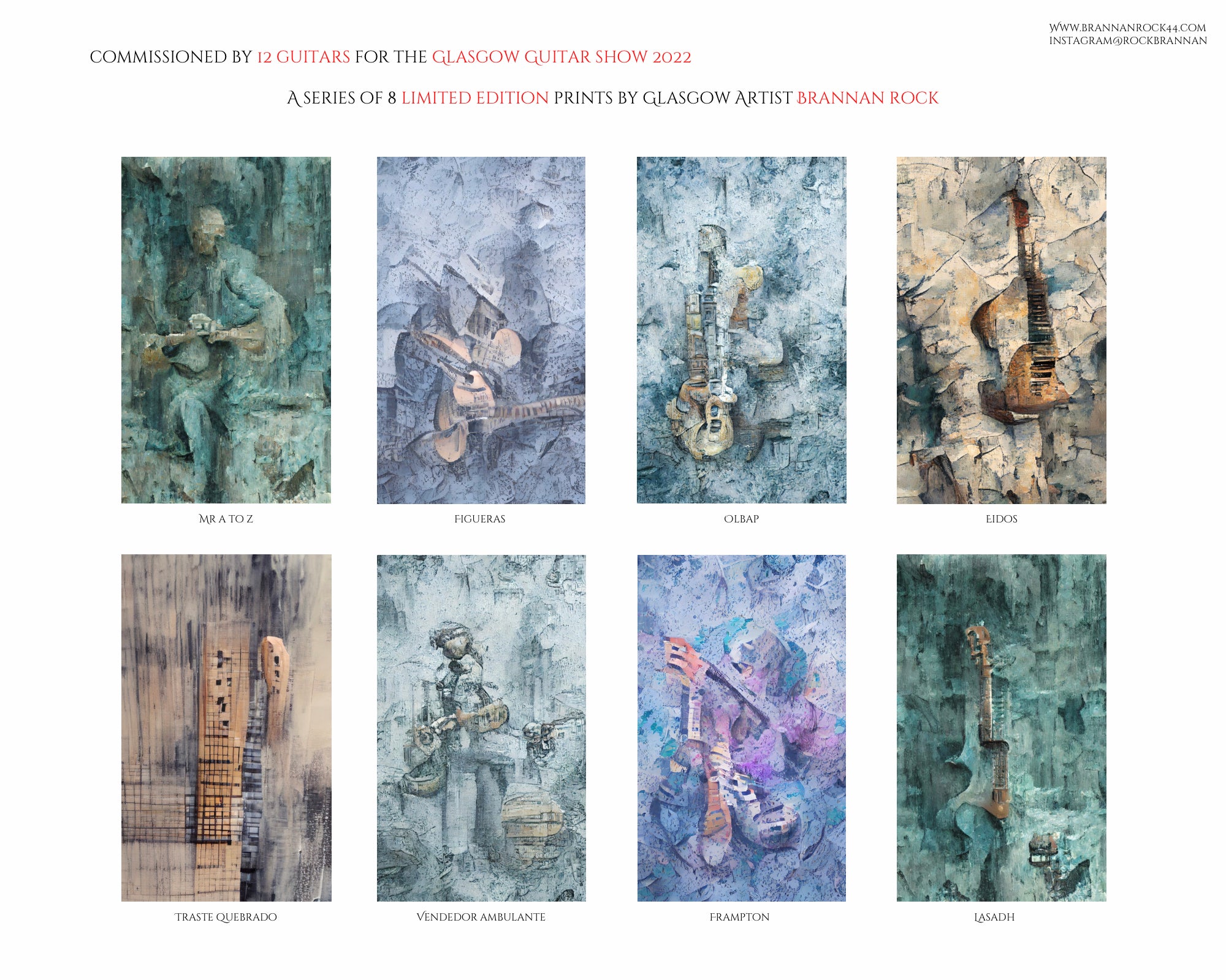 Glasgow Guitar Show 2022 – Limited Edition Poster